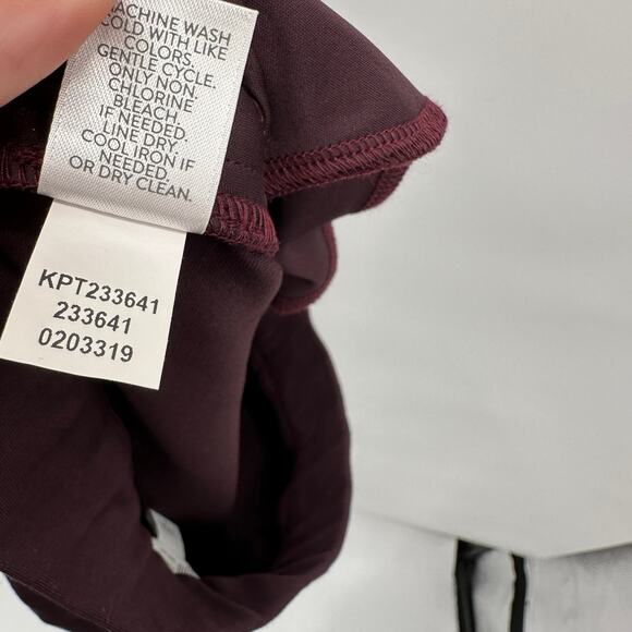J. JILL Plum Purple Ponte Slim Leg Elastic Waist Stretch Pants // S - Picture 7 of 7